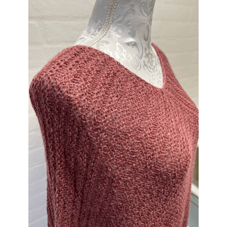 Poncho - Mørk Blush billede 2