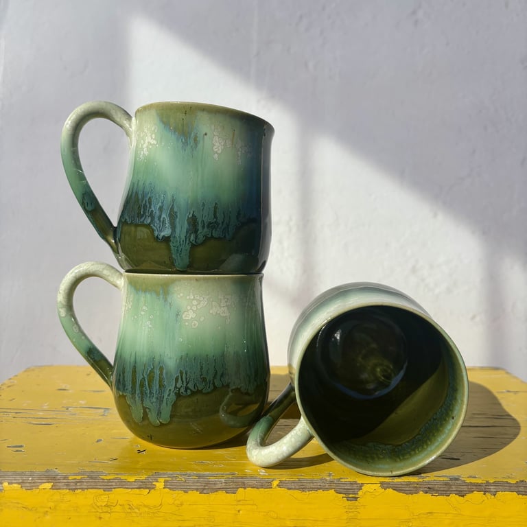 Buttet mørkegrøn billede 2