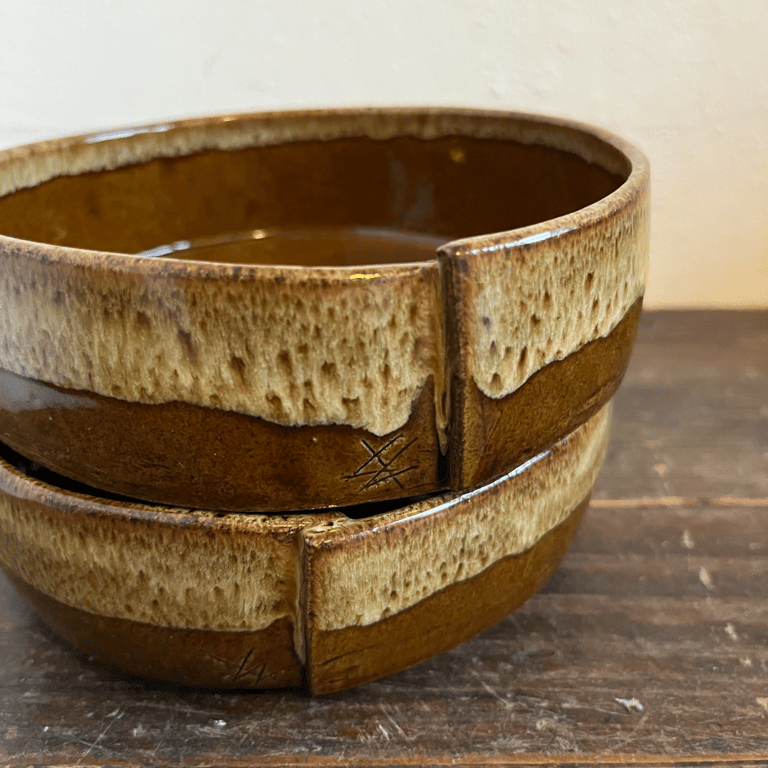 Skål, samlingserien, brun/sand