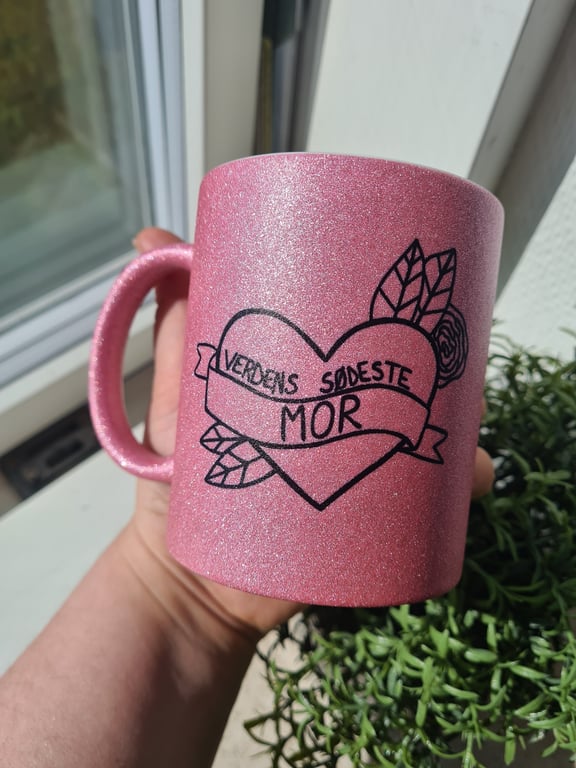 Krus: Verdens sødeste mor Pink Glimmer