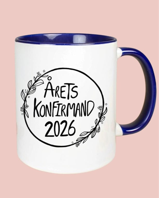 Krus: Årets konfirmand 2026 Mørk blå