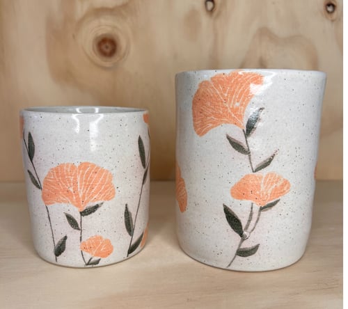 Vase med orange blomster  (4)