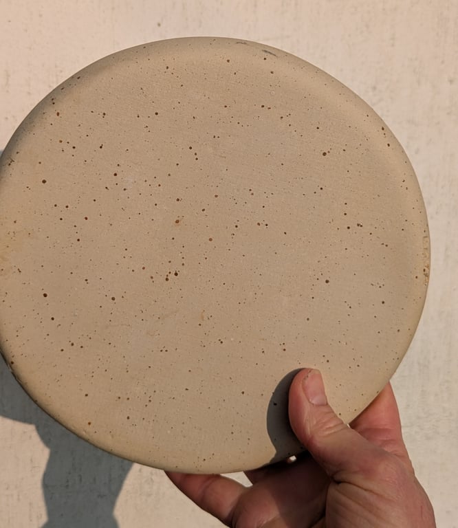 Frokosttallerken orangmeleret/beige billede 2