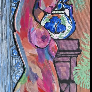 Qroquis - akryl på lærred - 40 x 80 cm  – produktbillede