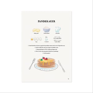 Pandekager – plakat – produktbillede