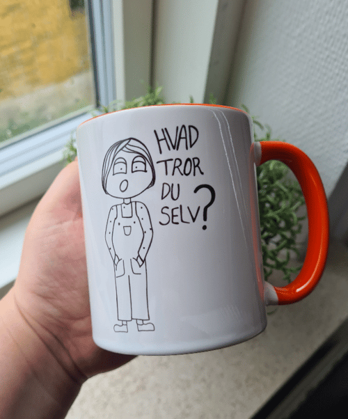 Krus: hvad tror du selv Orange 