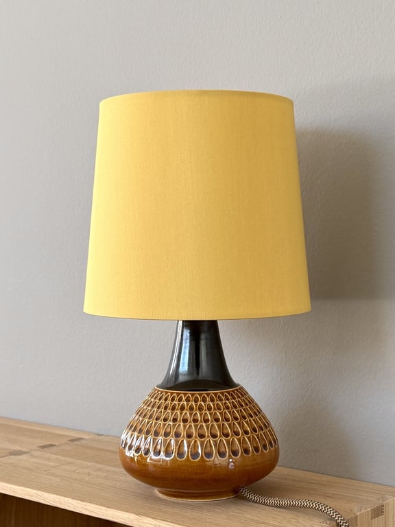 Upcycled vintage bordlampe - Søholm Keramik