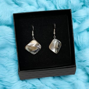 Blå øreringe  – produktbillede