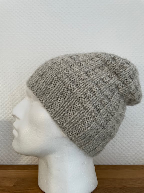 Digital opskrift: Herrelækker Hue STRUKTUR  (voksen - unisex) billede 2