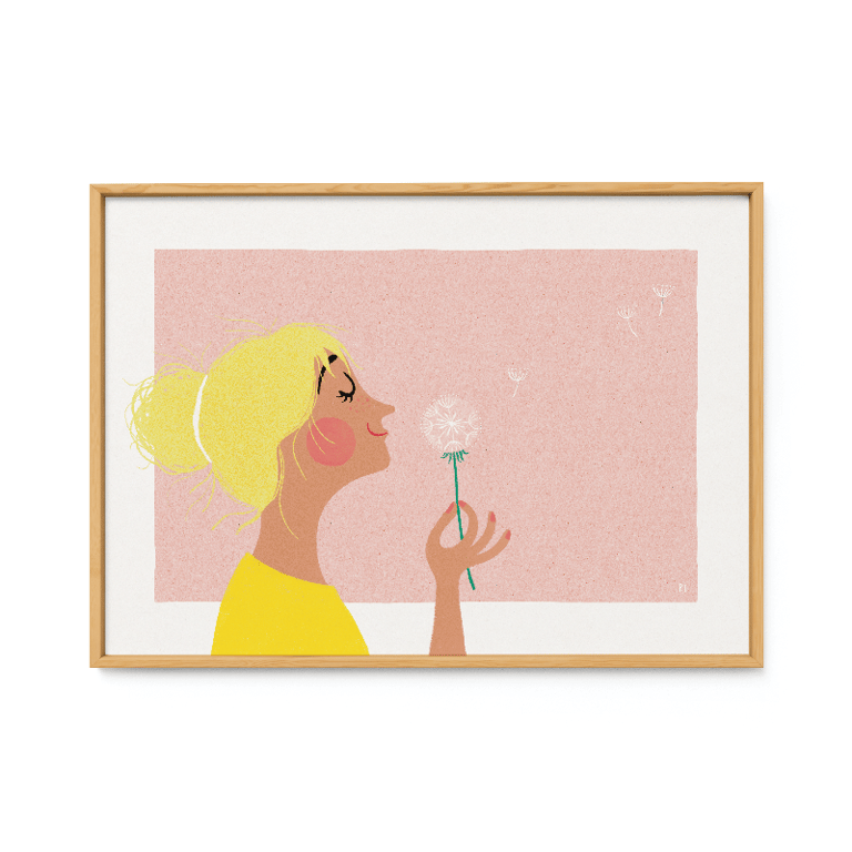 Mælkebøttepust – plakat billede 2