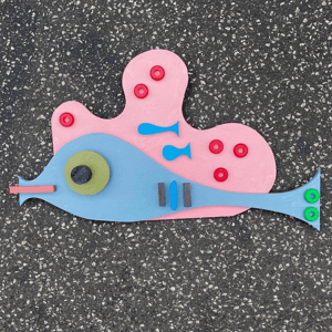 Fisk på lyserød sky – produktbillede