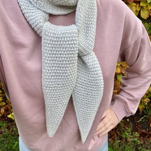 Johanne Scarf strikkeopskrift – produktbillede