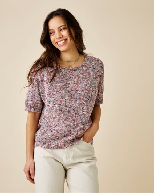 Kit: T-shirt i IRIS et hør/bomulds garn