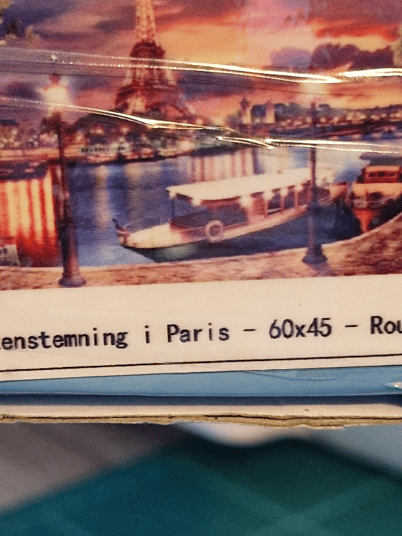 Aftenstemning i Paris den er 60 ×45