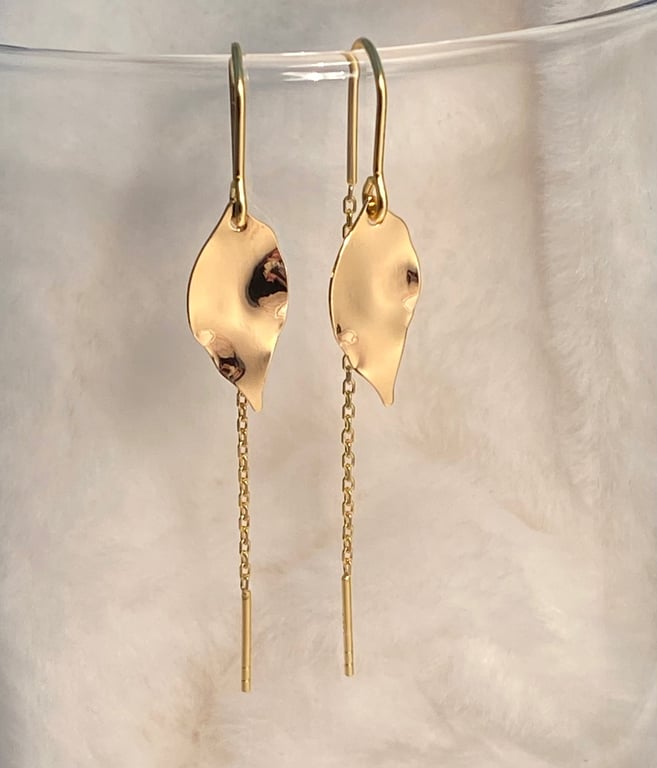  Kædeøreringe med bølget blade billede 2