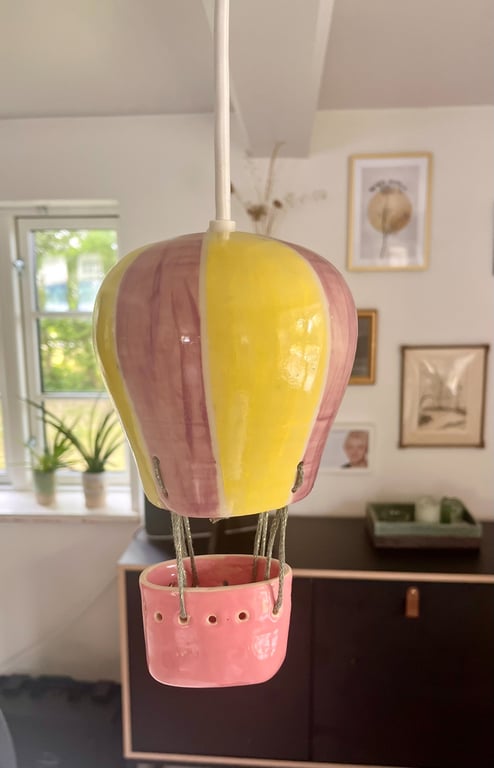 Luftballon gul/ lilla billede 3