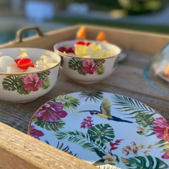 Bordo Oro “Tropici” Skål (3)