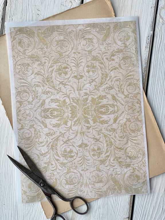 Decoupage papir - vintage tapet