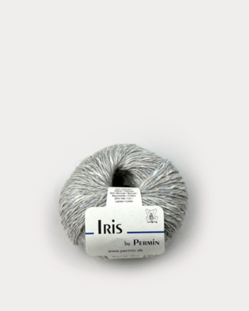 Kit: Bluse med løftede masker i flamé garnet Iris (12)