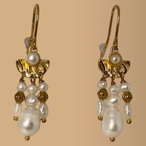 hvide Øreringe – produktbillede