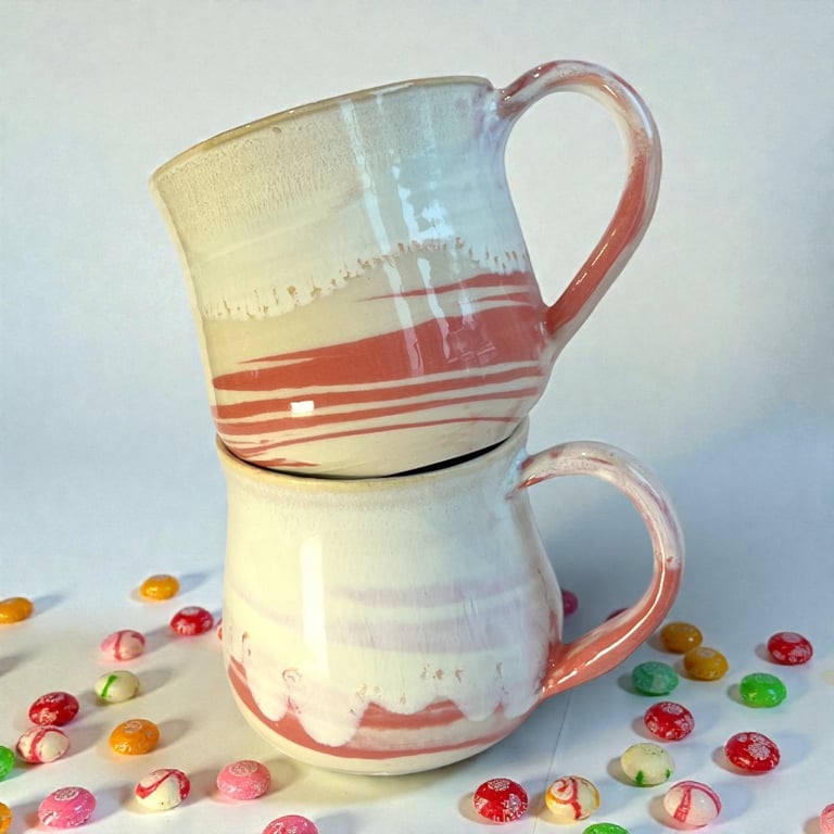 Flødekaramel – krus i indfarvet porcelænsler billede 3