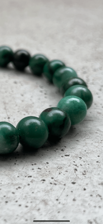 Afrikansk Grøn Jade / Buddstone - Kvalitet A billede 5