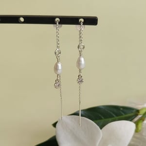 Ferskvandsperle med mønt – produktbillede