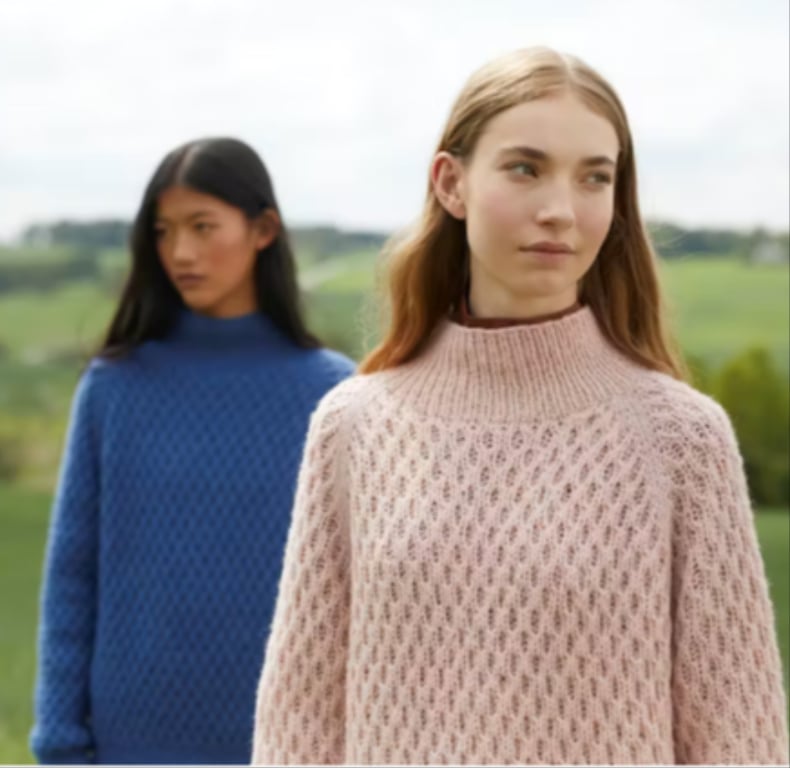 Kit: Dilon Struktursweater i Alpaca Silk og Finuld billede 2