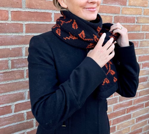 Autumn Leaves Scarf strikkeopskrift (4)