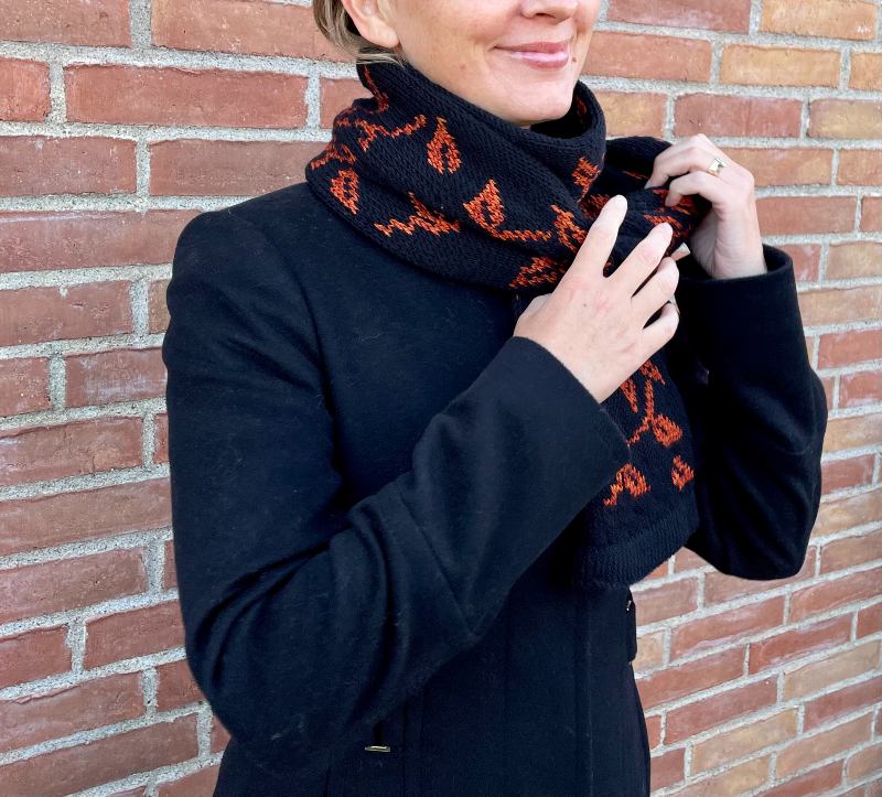 Autumn Leaves Scarf strikkeopskrift billede 4