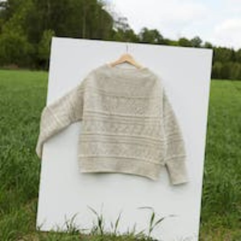 Kit: Mynte sweater i Finuld og Alpaca Silk billede 6
