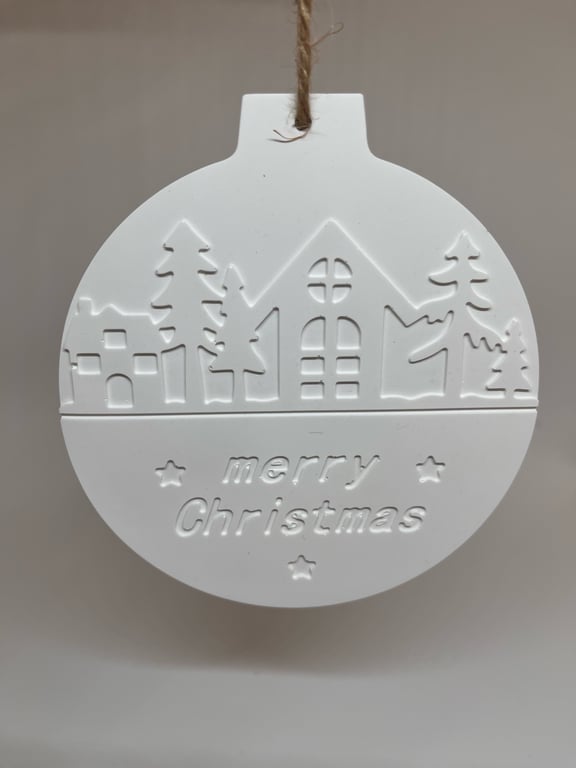 JuleKugle,flad, Merry Christmas 