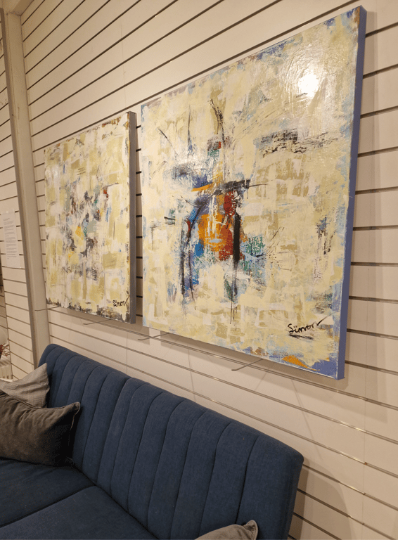 #1276 100x100 cm  SOLD billede 2