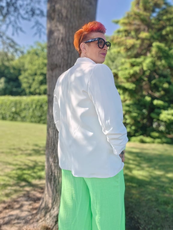Oline Blazer Hvid billede 5