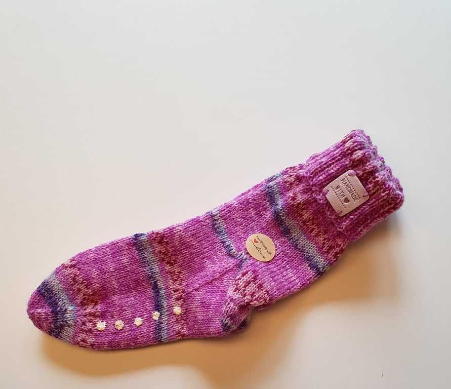 Skridsikre uldsokker størrelse 28-29