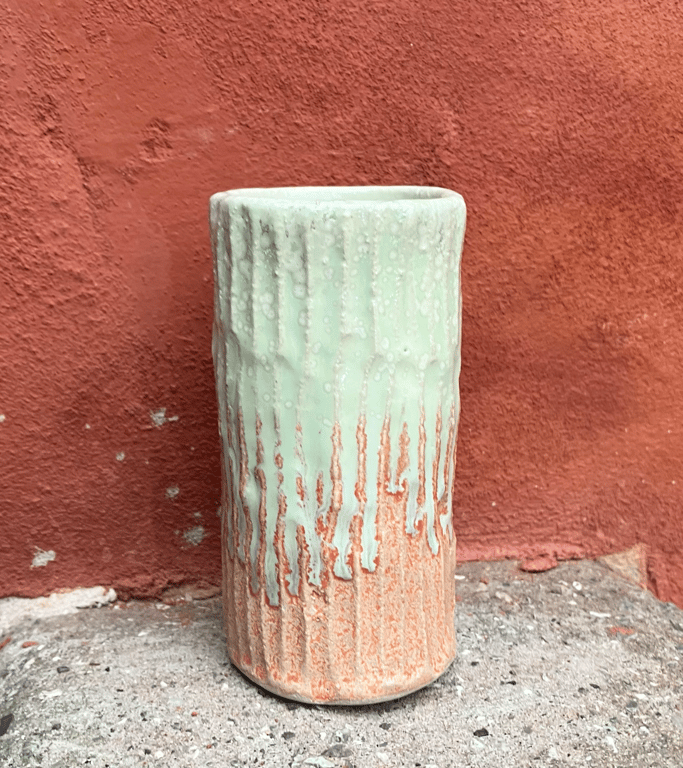 Facetskåret unika vase