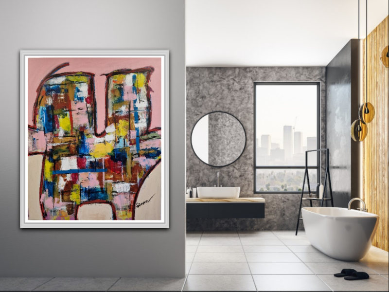 #1125 Maleri 100X120 cm SOLD billede 4