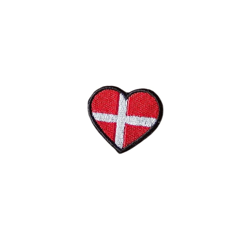 Strygemærke Denmark flag heart