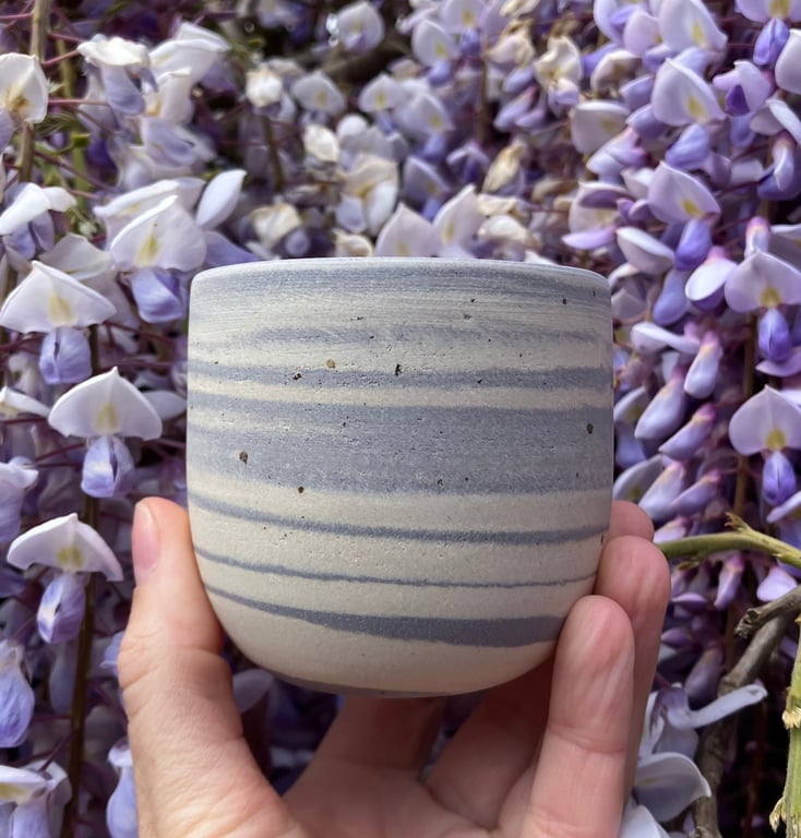 Marmoreret kop, lavendel  billede 2