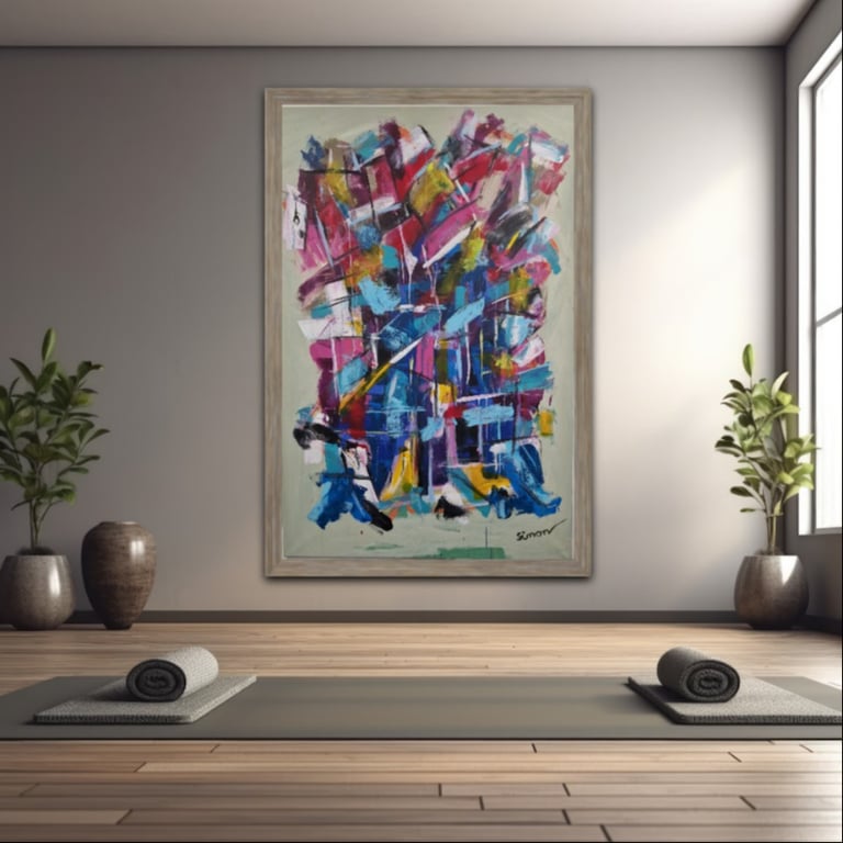 #1127 Maleri 100X150cm SOLD billede 3