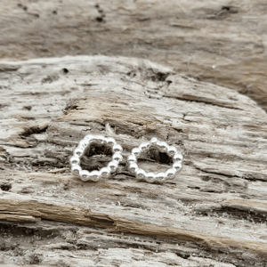 Perlesølv ørestikker - små – produktbillede