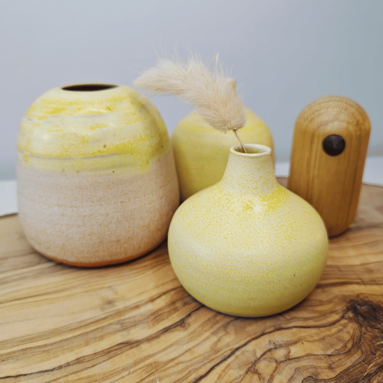 Gul mini vase  billede 2