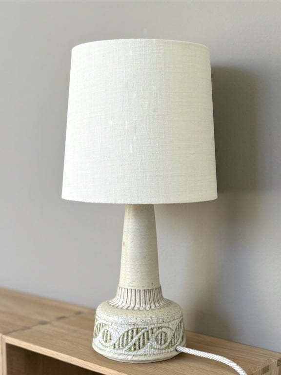 Upcycled vintage bordlampe - Søholm Keramik