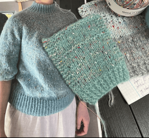 Kit: Novice sweater med følgetråd Make it Tweed  (5)