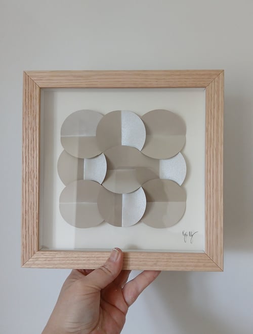 20x20cm, 3D papirværk, indrammet  (3)