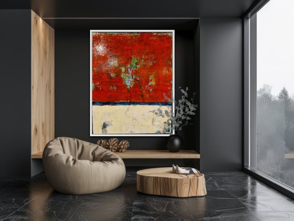 #1298  80 x100 cm med sort ramme