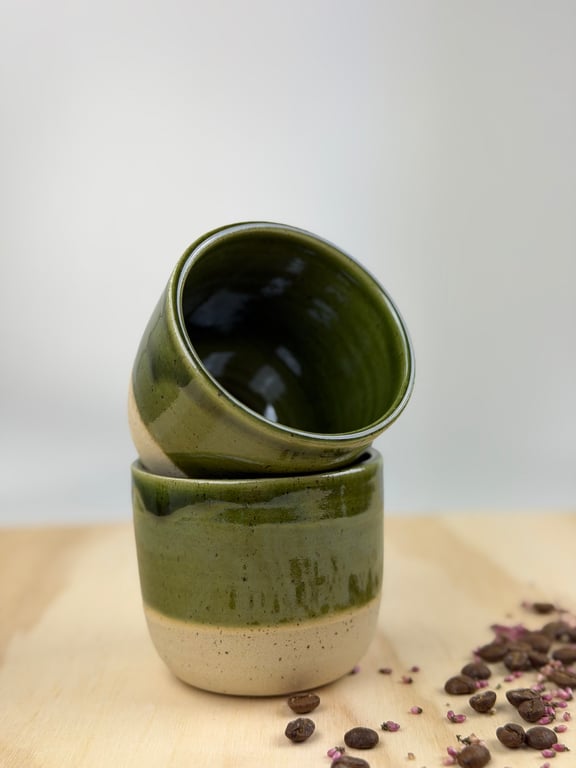 Grøn lava kop (2 ens) billede 3