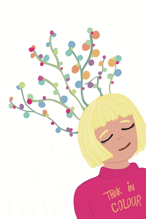 Plakat: Think in colour