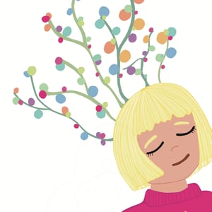 Plakat: Think in colour – produktbillede