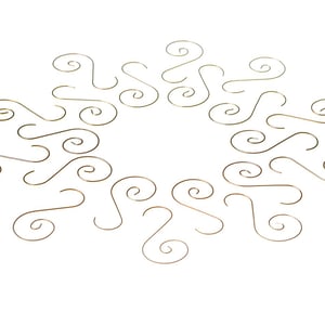 KROGE TIL OPHÆNGNING AF JULEKUGLER - GULD ELLER SØLV – produktbillede